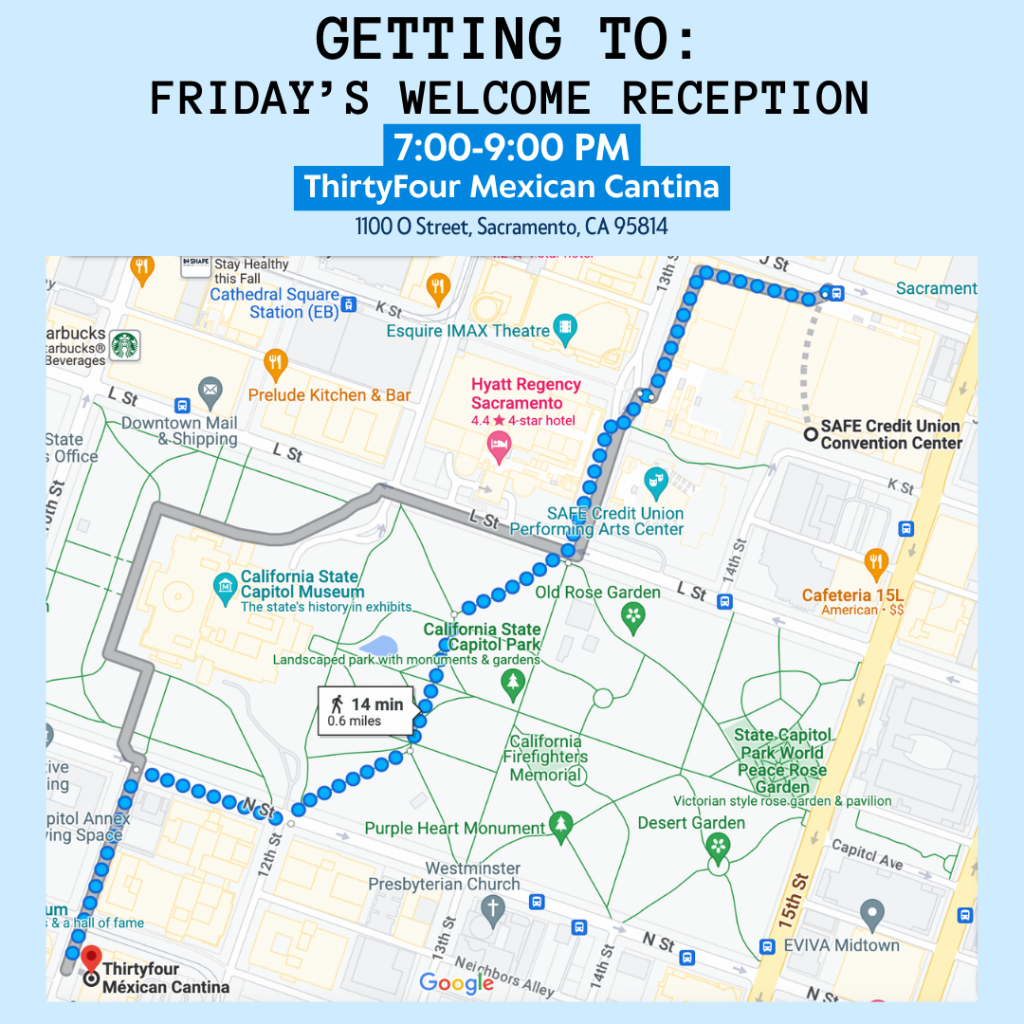 Friday Welcome Reception Map